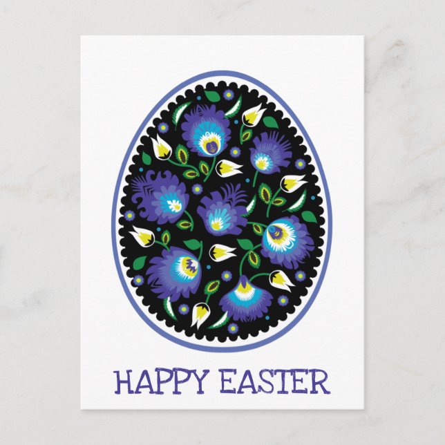 Folklore Happy Easter Postcard (Front)