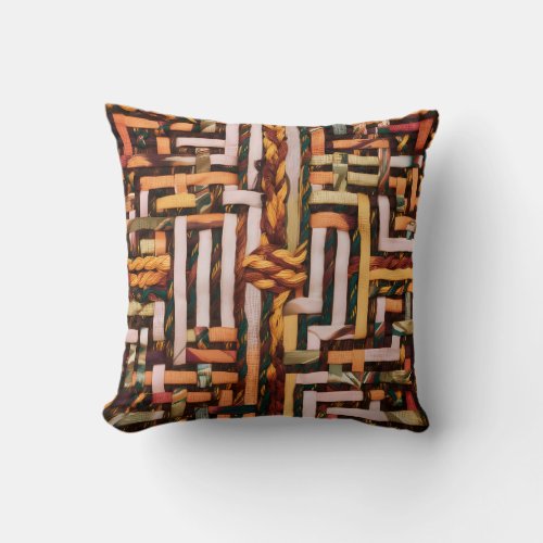 Folklore motif  throw pillow