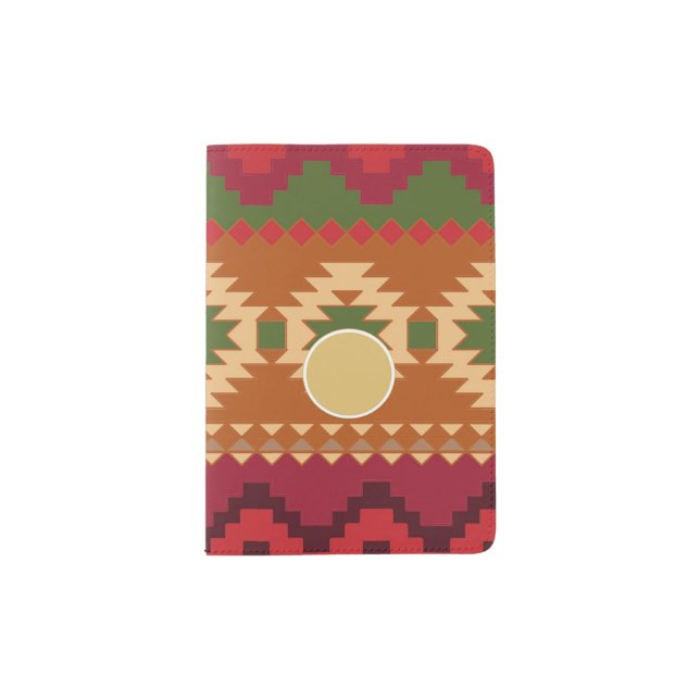 Folklore Nordic Pattern | Personalized Gifts Decor Passport Holder (Front)