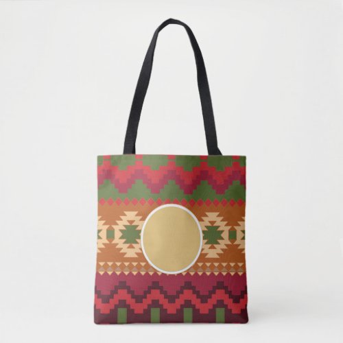 Folklore Nordic Pattern  Personalized Gifts Decor Tote Bag