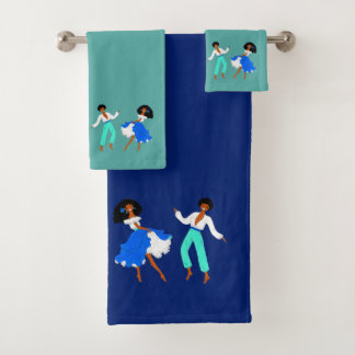 Folklore of Bourbon ( La Réunion ) France Bath Towel Set