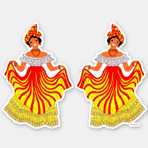 Folklore of the French Antilles Sticker
