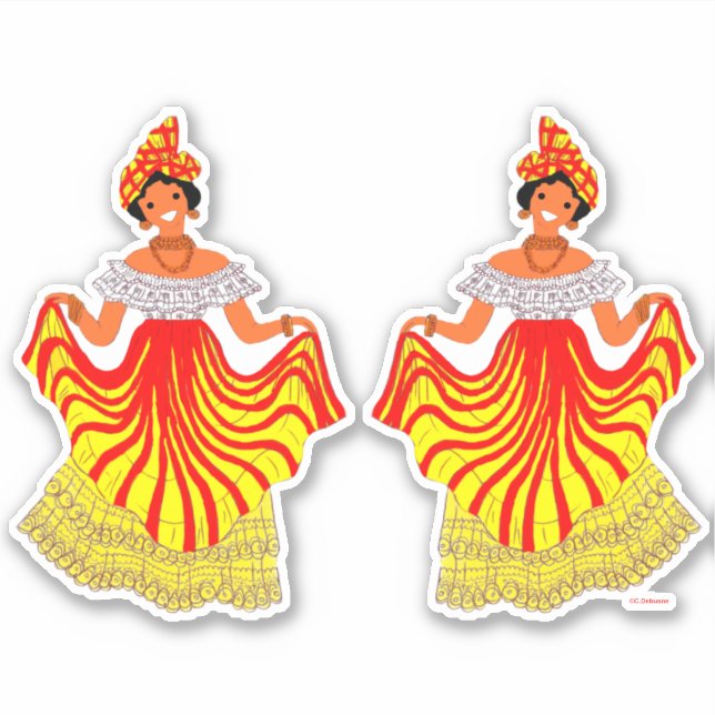 Folklore of the French Antilles Sticker (Front)
