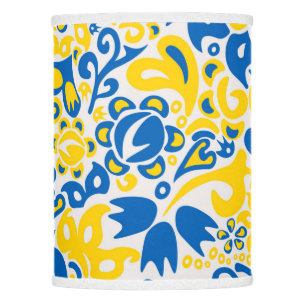 Folklore pattern with Ukrainian flag colors Lamp Shade