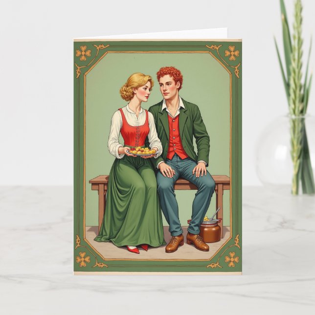 Folklore Romance Greeting Card (Front)