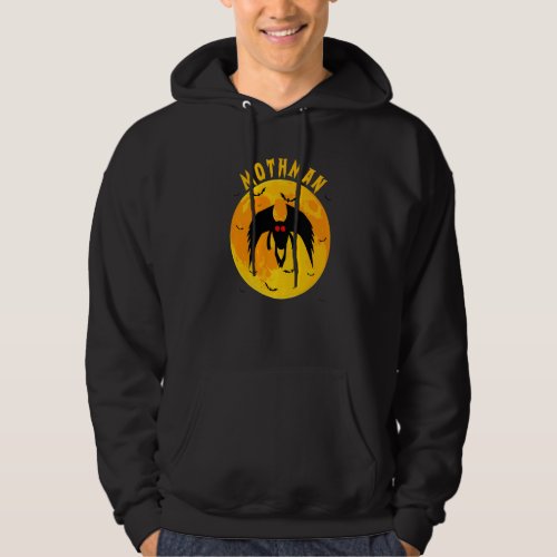 Folklore Supernatural Yellow Moon With Bats And Mo Hoodie