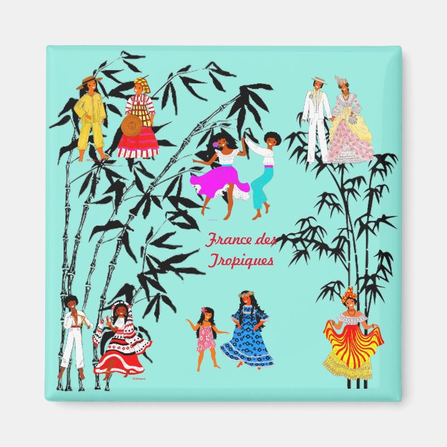 Folklores de la France des Tropiques Magnet (Front)