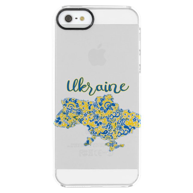 Folkloric pattern and Ukraine typography   Uncommon iPhone Case (Back)