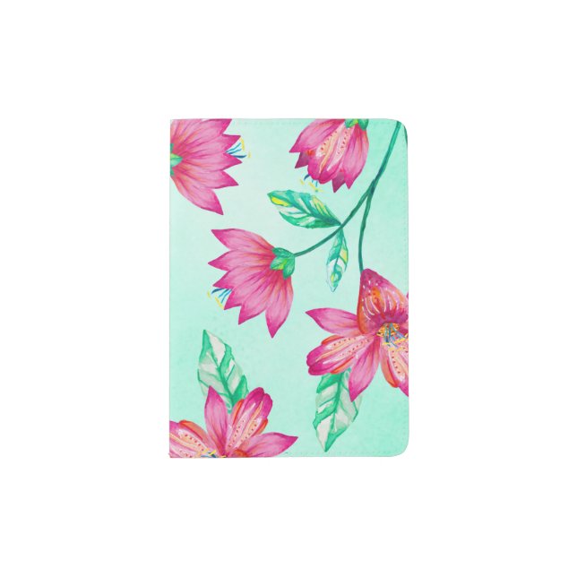 Folkloric Spring Garden Passport Holder (Front)