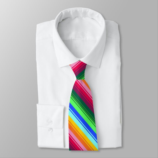 Folkloristic patterns abstraction neck tie (Tied)