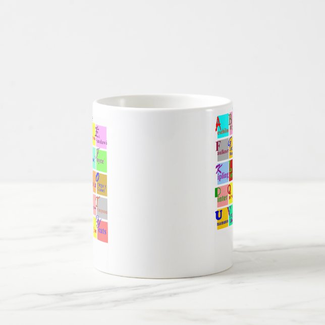 Folks of Letters Coffee Mug (Center)