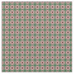 Folksy Bohemian Eclectic Retro Christmas Pattern Fabric
