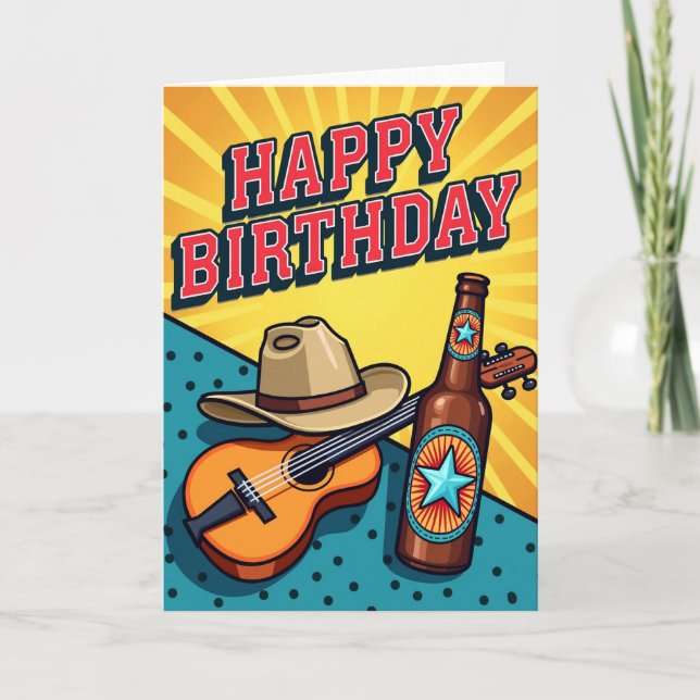 Folksy Celebration Card (Front)