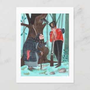 Folktale Fairytale   The Tinderbox   blue Holiday Postcard