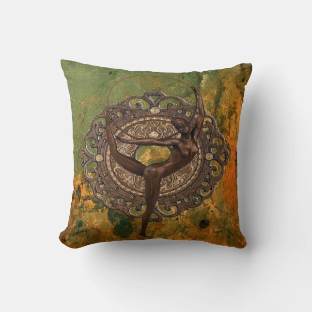 Follies Bergère Paris 1920 | Art Deco–Art Nouveau  Throw Pillow (Front)