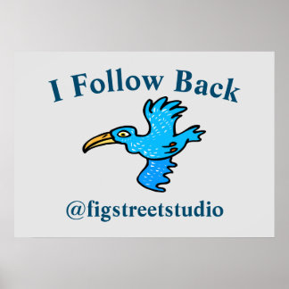 Follow Back Blue Bird, Poster