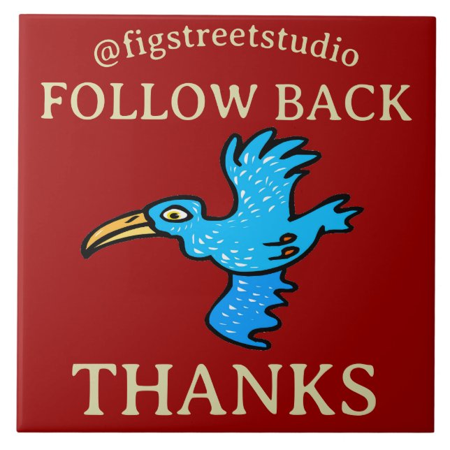 Follow Bird, add text, Tile (Front)