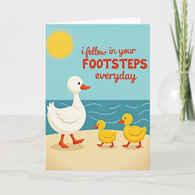 Follow Footsteps Today Card (Front)