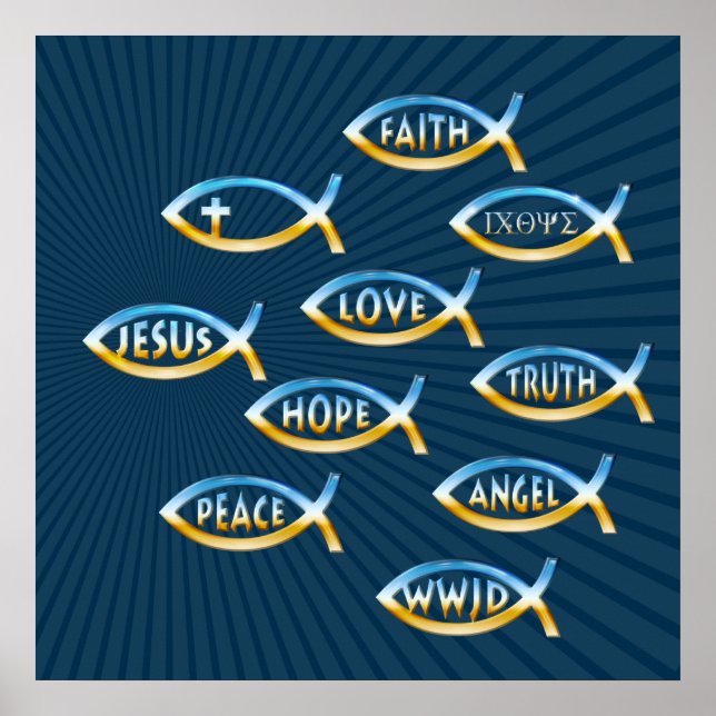 Follow Him | Christian Inspirational Poster (Front)