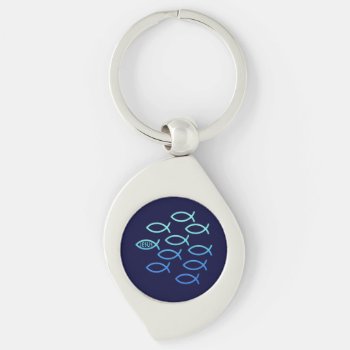 Follow Him - Ichthus Design Keychain by Christian_Designs at Zazzle