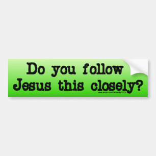 Follow Jesus Bumper Sticker