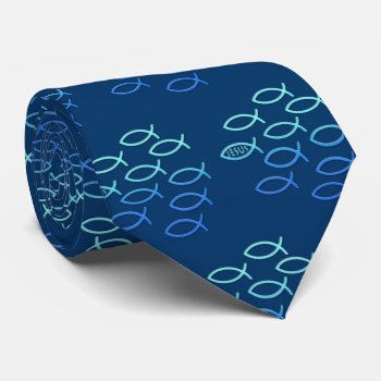 Follow Jesus Pattern | Share Your Faith Neck Tie by Christian_Designs at Zazzle