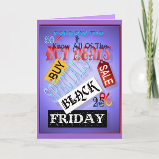 Follow Me-Black Friday Card