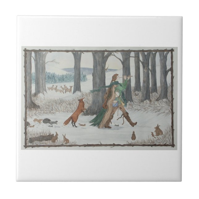 Follow Me! Ceramic Tile (Front)
