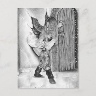 Follow Me Fairy Christmas Holiday Postcard