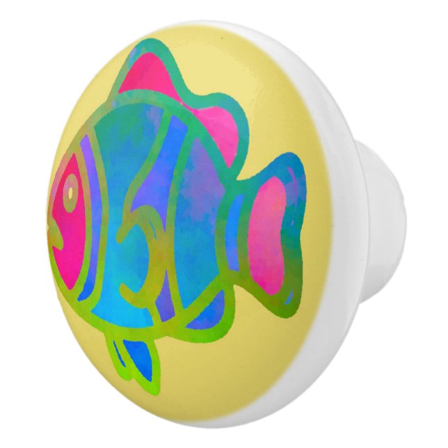 Follow Me in the Midday Sun Ceramic Knob (Right)