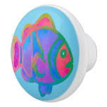 Follow Me in the Rock Pool Ceramic Knob