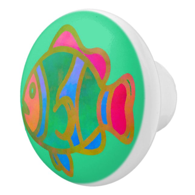 Follow Me in the Sea Ceramic Knob (Right)