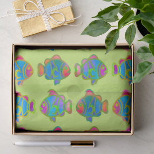 Follow Me in the Tropical Reef Tissue Paper