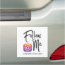 Follow Me Instagram Social Media   Car Magnet