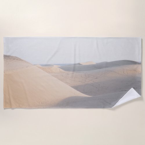Follow me into the Desert 3 travel wall art Beach Towel