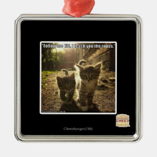 Follow Me Kid Metal Ornament