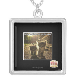 Follow Me Kid Silver Plated Necklace