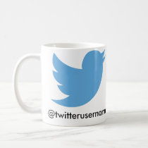 Follow Me On Twitter (Customizable Username) Coffee Mug Follow Me On Twitter (Customizable Username) Coffee Mug