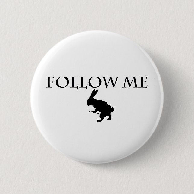 Follow Me Pinback Button (Front)