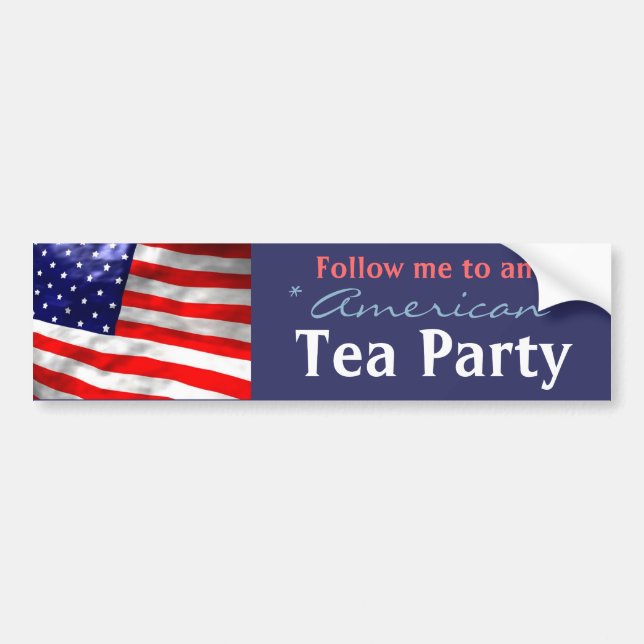 Follow me to an American Tea Party Bumper Sticker (Front)
