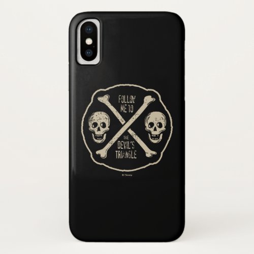 Follow Me To The Devils Triangle iPhone X Case