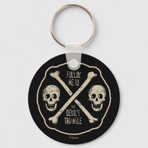 Follow Me To The Devils Triangle Keychain