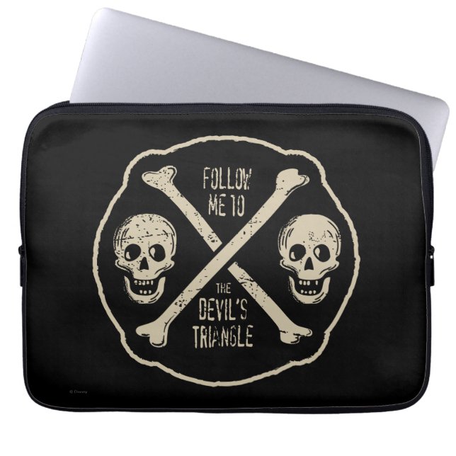 Follow Me To The Devil's Triangle Laptop Sleeve (Front)