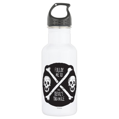 Follow Me To The Devils Triangle Stainless Steel Water Bottle