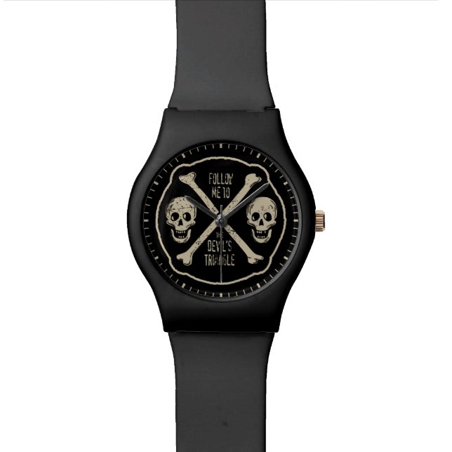 Follow Me To The Devil's Triangle Wrist Watch (Close Up)