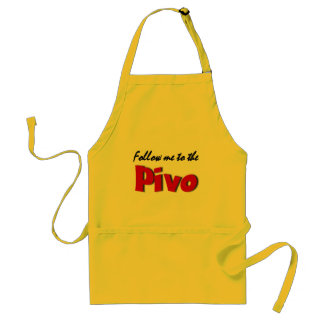 Follow me to the Pivo (Beer) Adult Apron