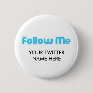 Follow Me Buttons Pins No Minimum Quantity Zazzle