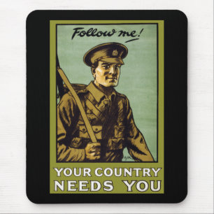 Follow Me! ~ Your Country Needs You Mouse Pad