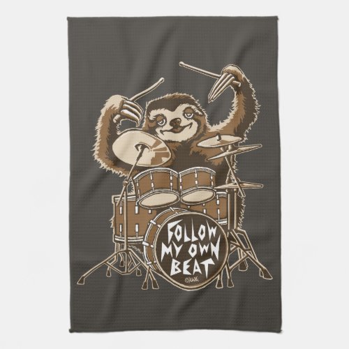 Follow my own beat towel