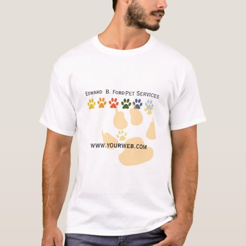 Follow My Paws Pet Animal Care Groomer T_Shirt
